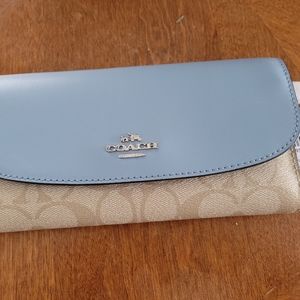 Coach checkbook wallet